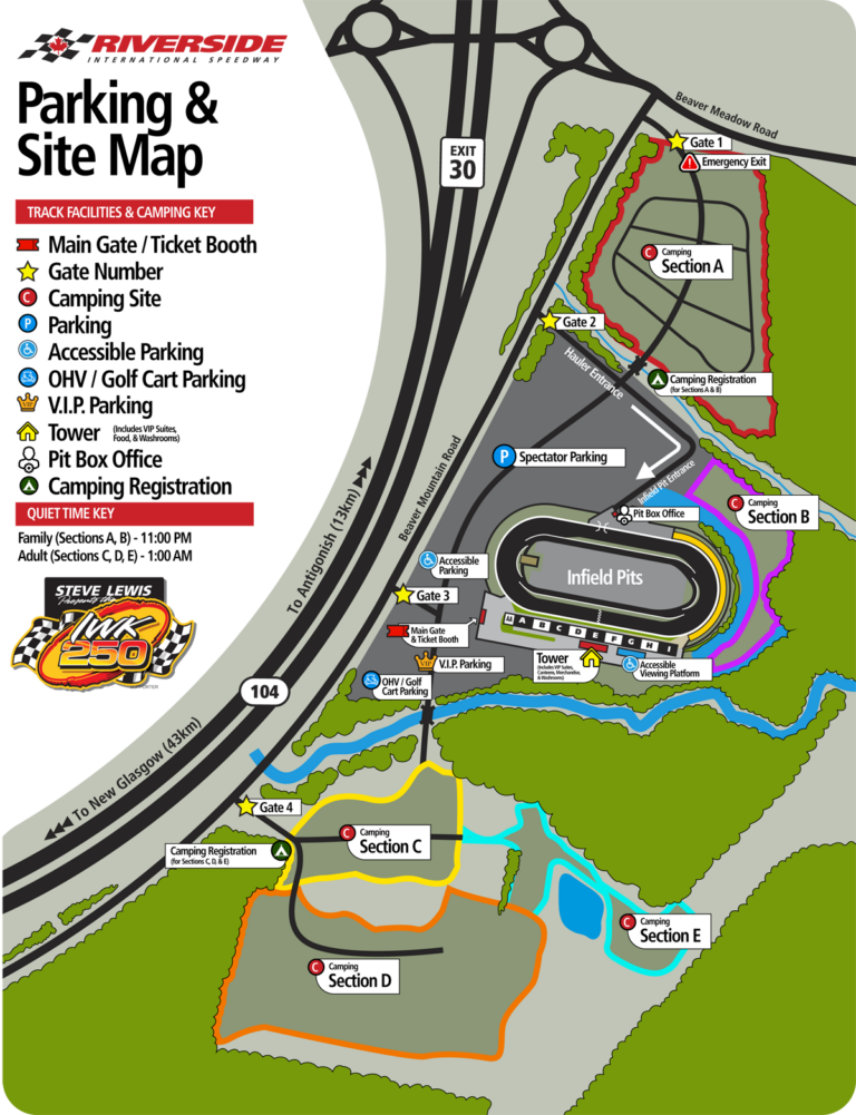 Site Maps – Riverside International Speedway